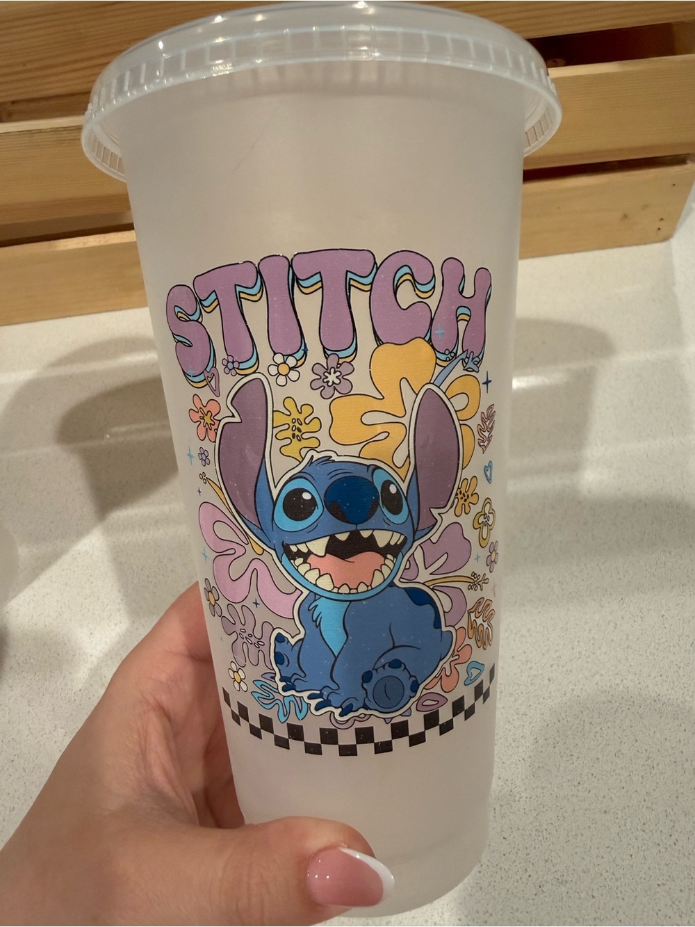 Stitch Character Reusable Cup - Pastel Graphics
